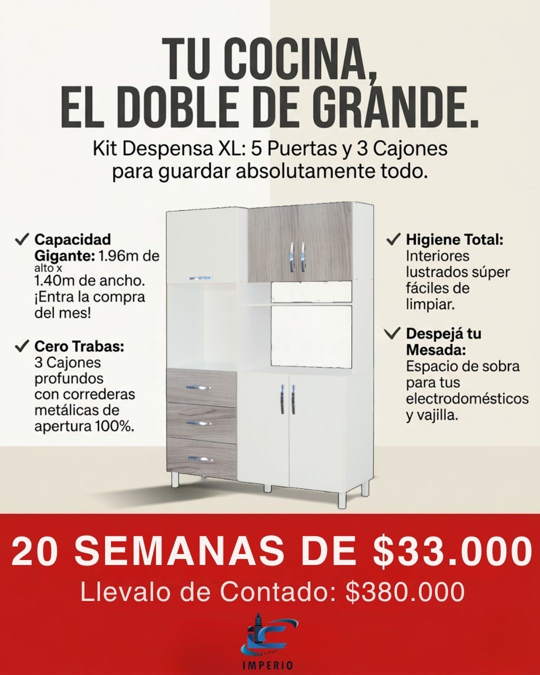 Kit Cocina 5 Puertas