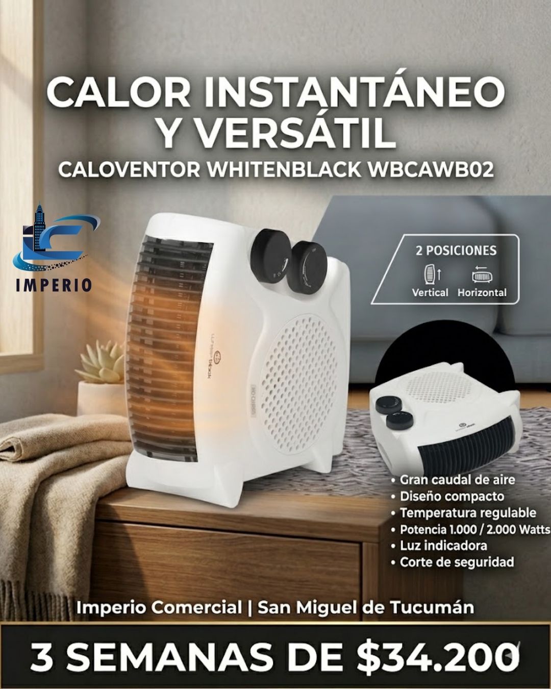 Caloventor WhitenBlack