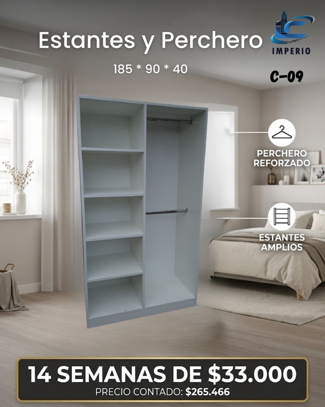 Estantes y Perchero