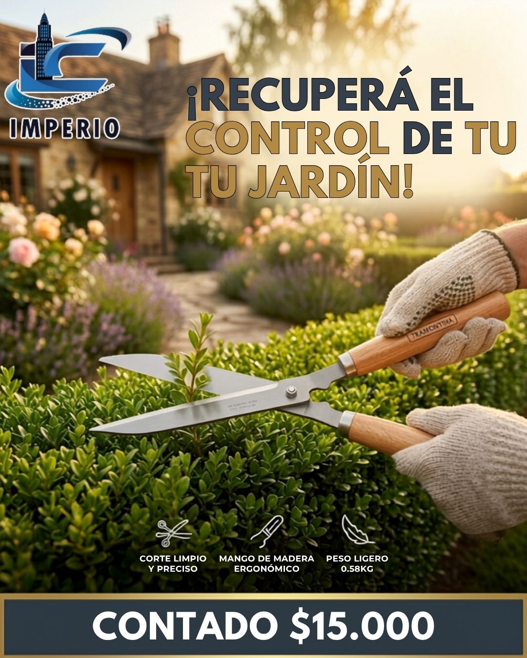 TIJERA CORTACERCO TRAMONTINA