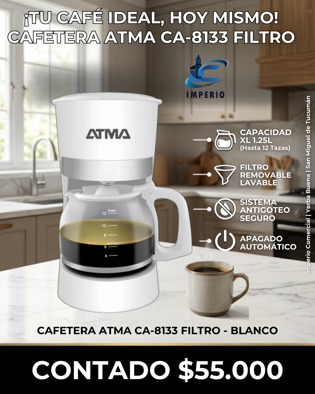 Cafetera Atma Filtro