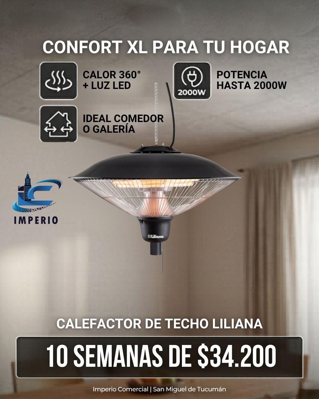 Calefactor de Techo
