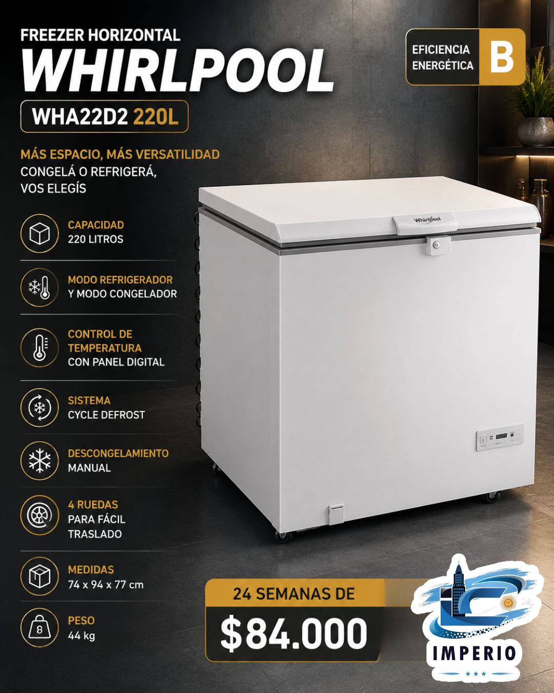 Whirlpool 220L