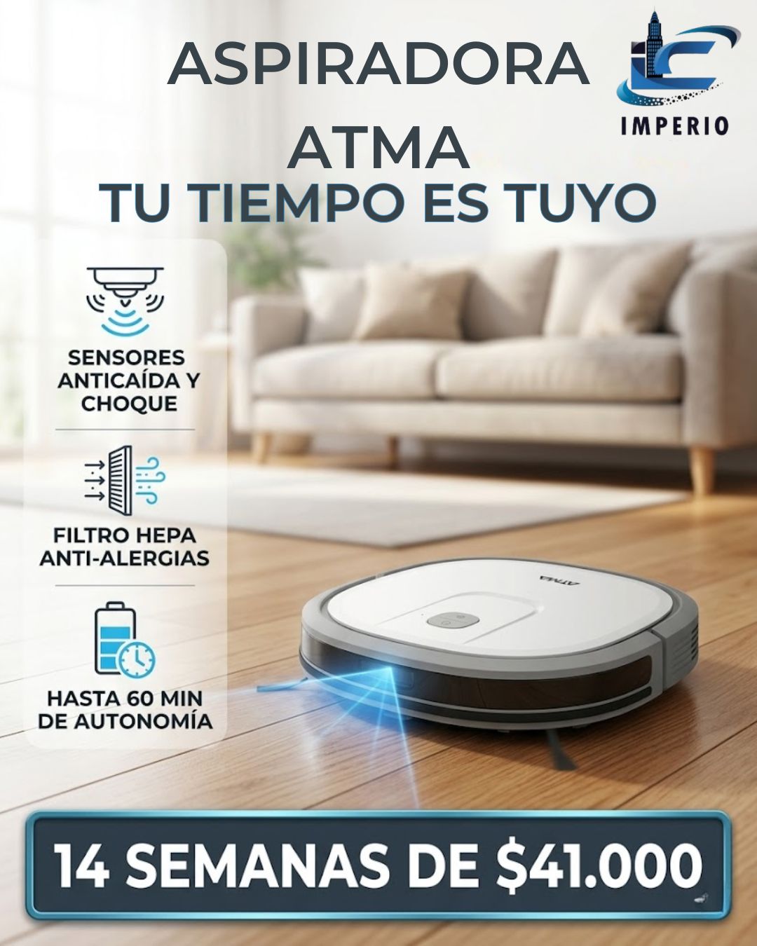 ASPIRADORA ATMA ROBOT