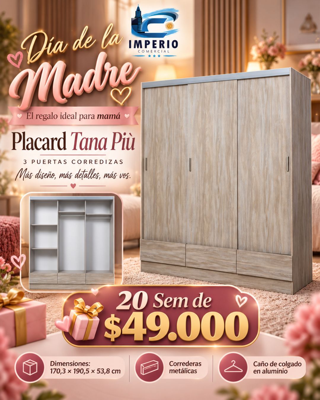 3 Puertas Corredizas
