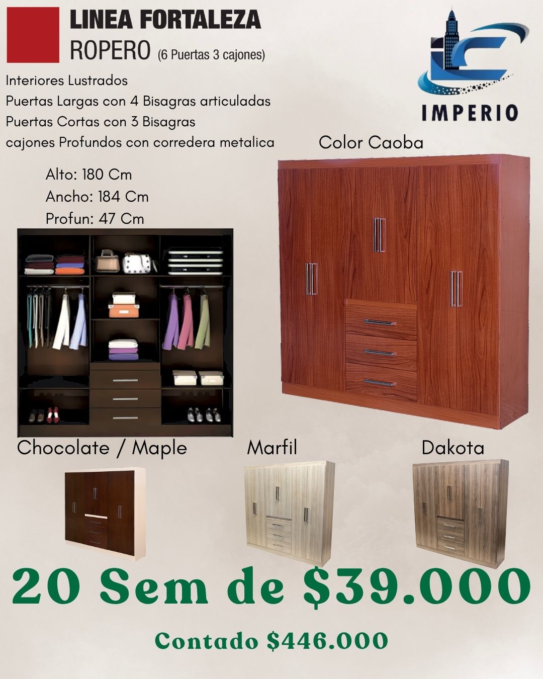 Ropero 6 Puertas