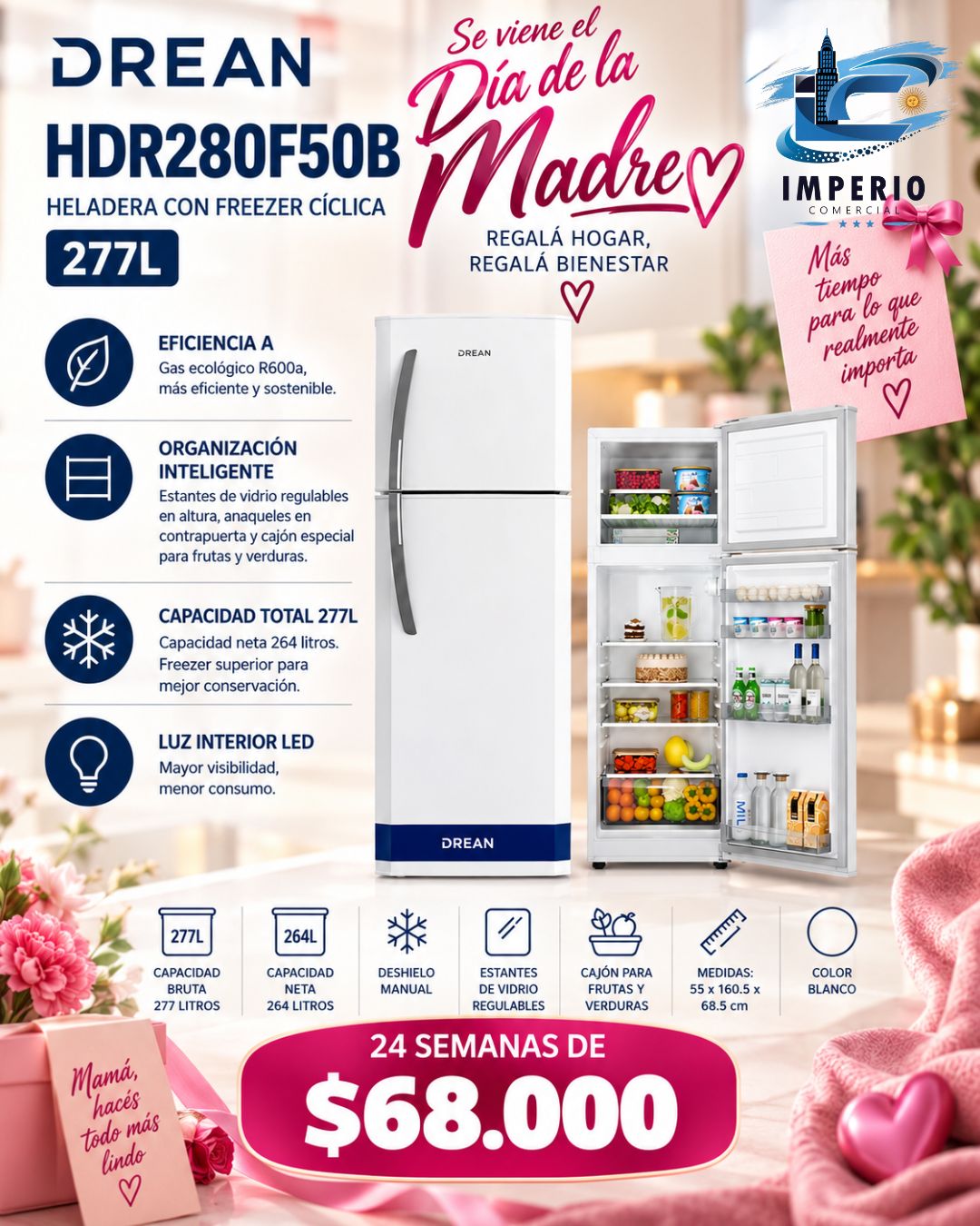 Heladera Drean 277