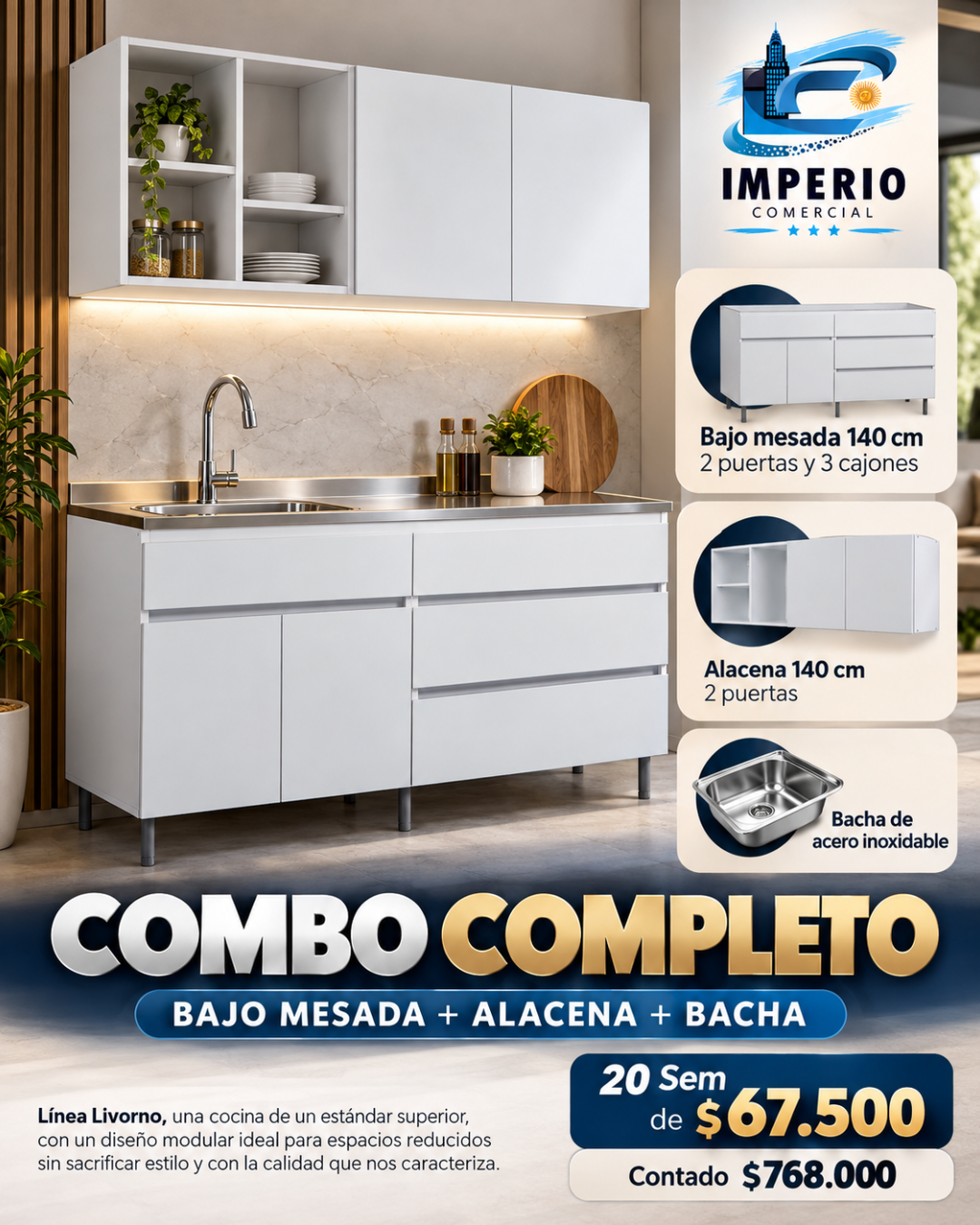 Combo Livorno 140