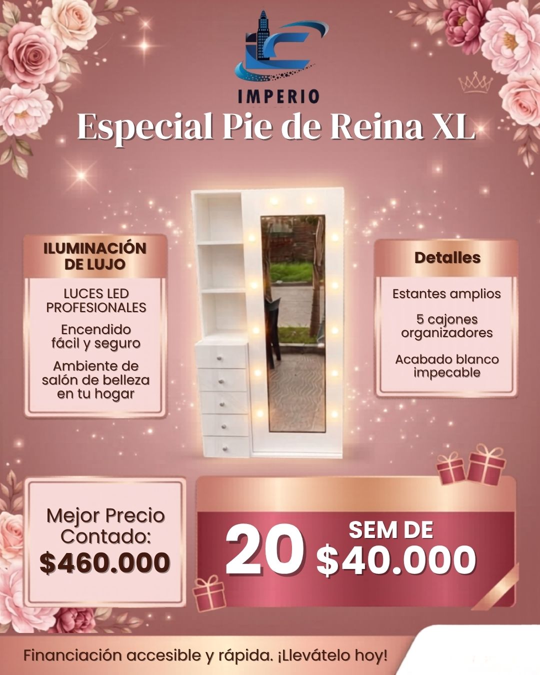 Pie de Reina XL