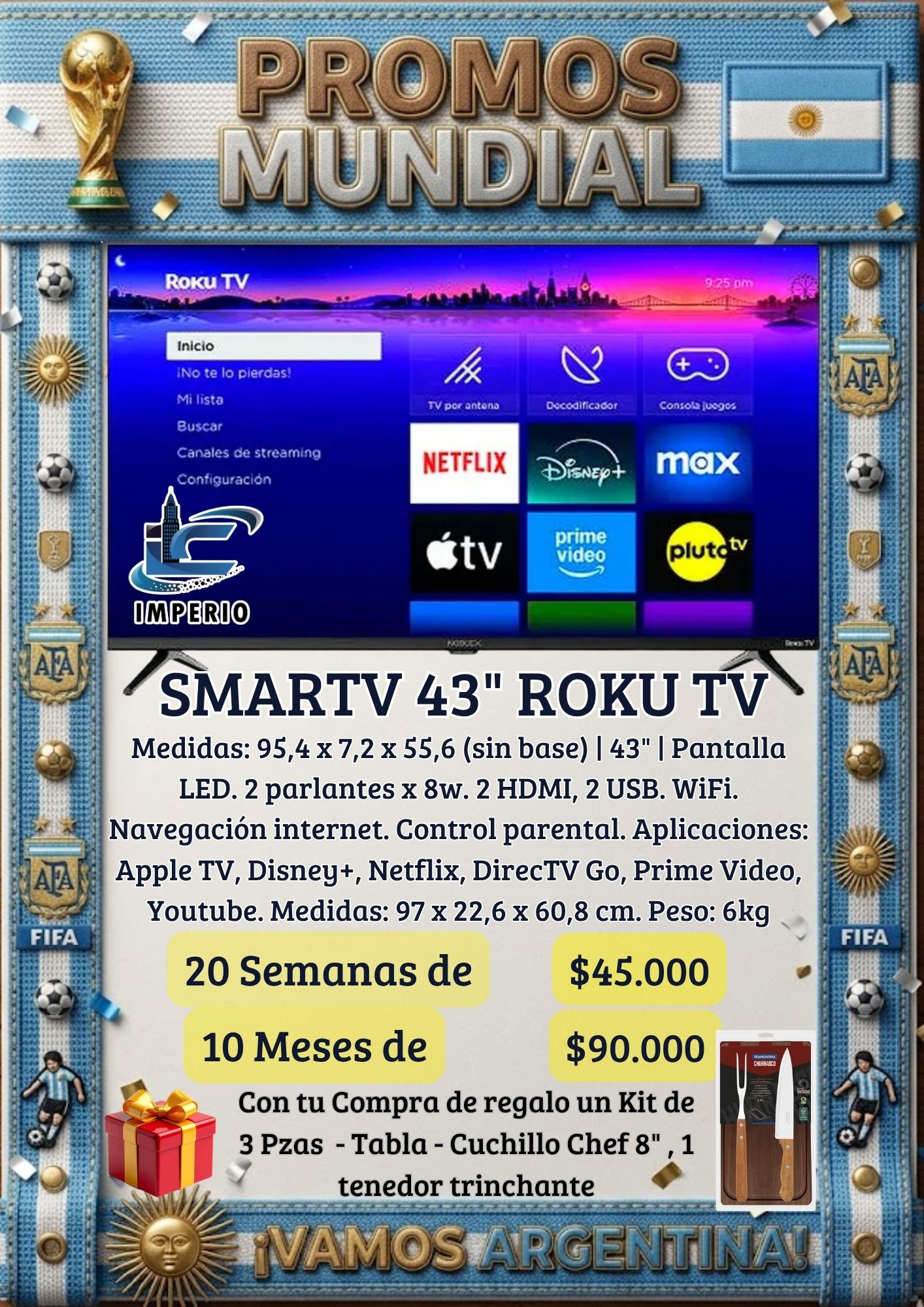 SmarTV 43" Roku TV