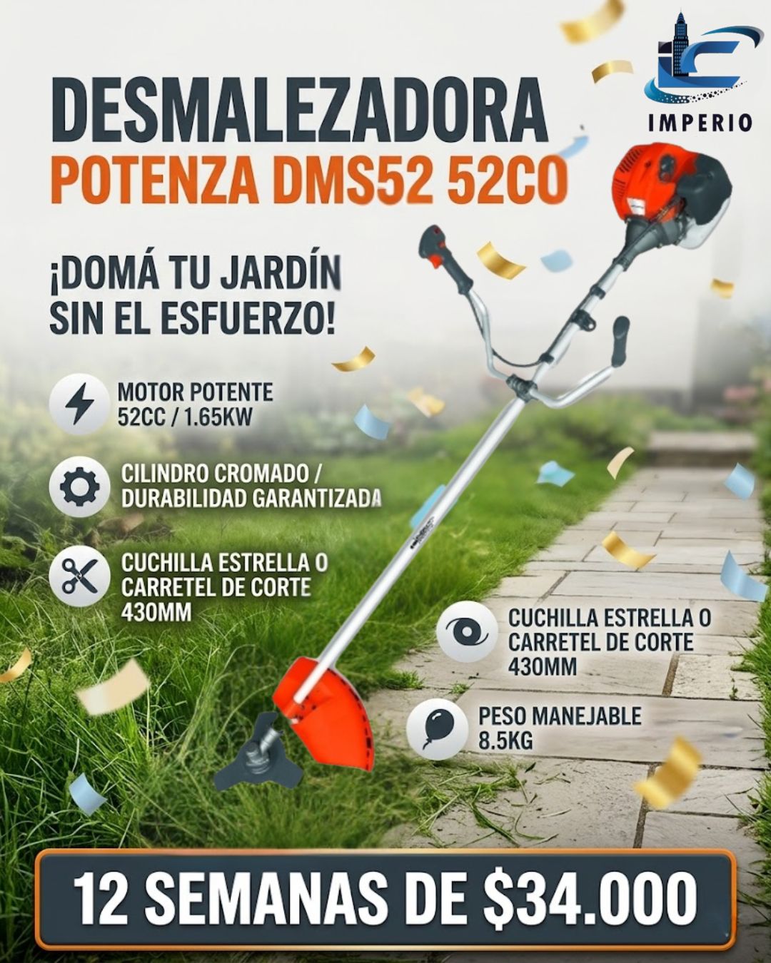 DESMALEZADORA POTENZA DMS52 52CC