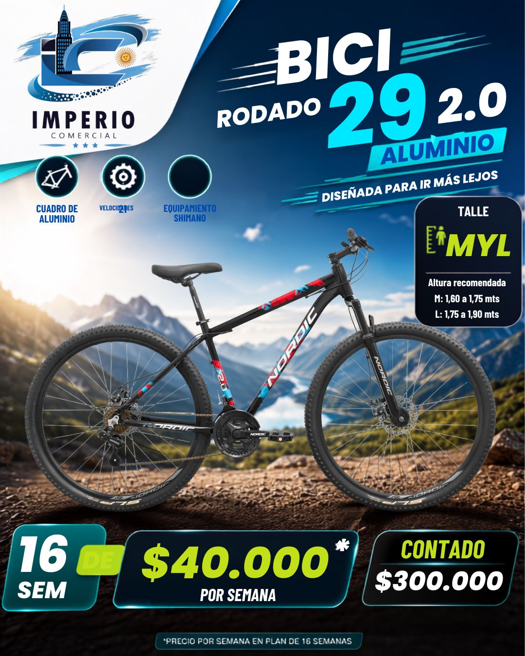 Bicicleta Nordic 29