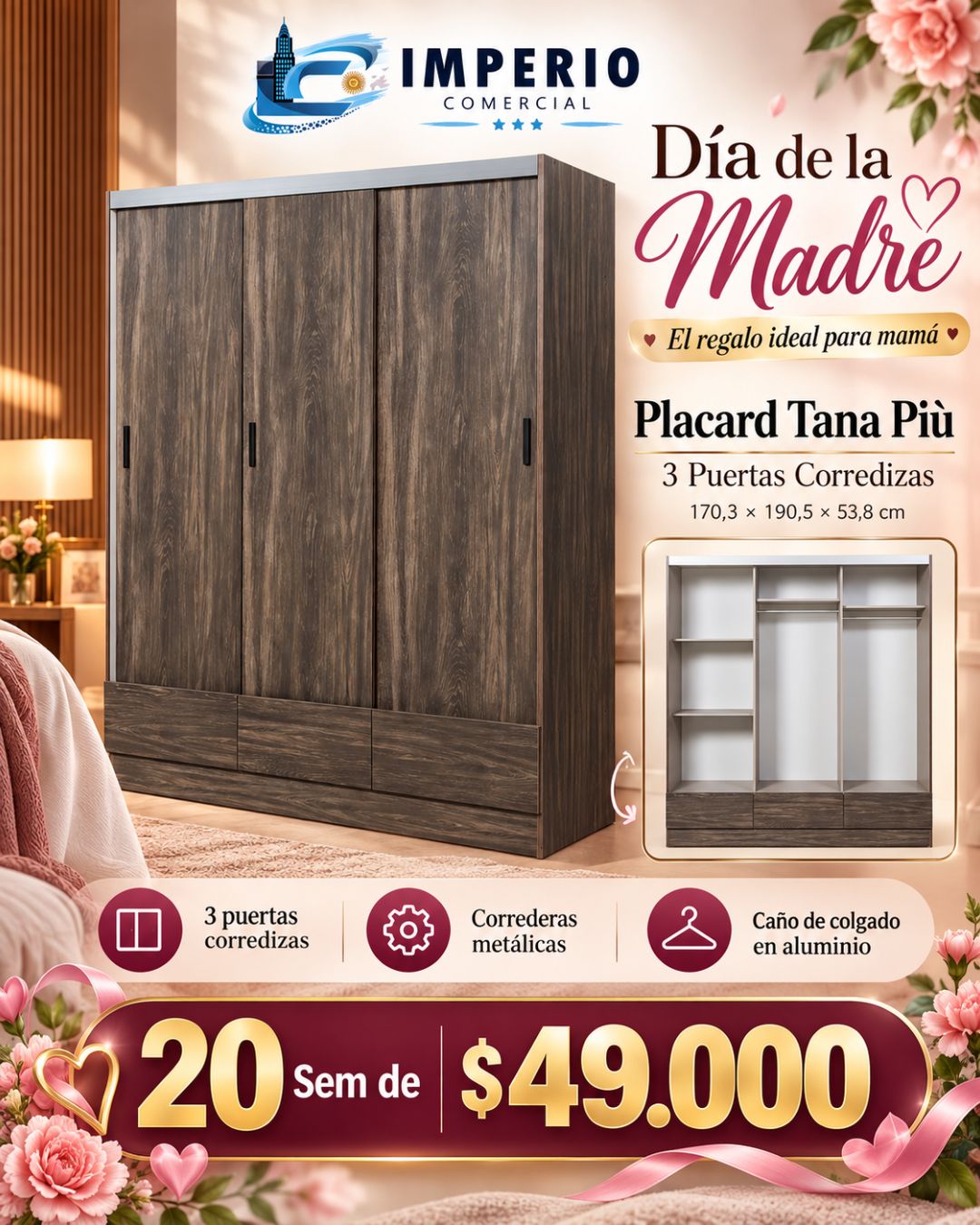 3 Puertas Corredizas