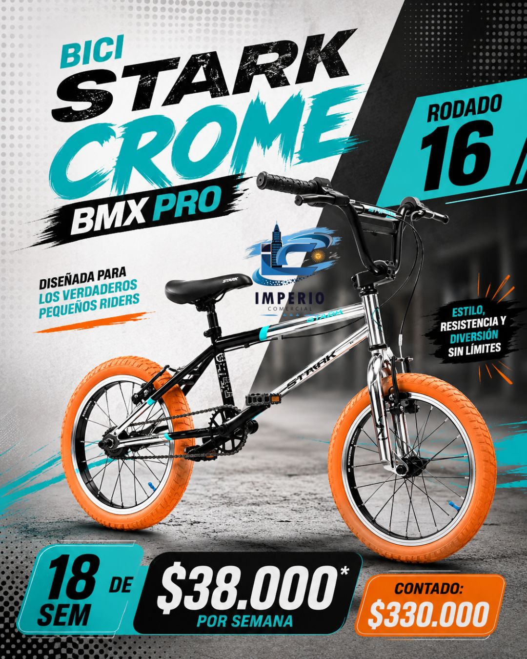 Bici R16 Cromada