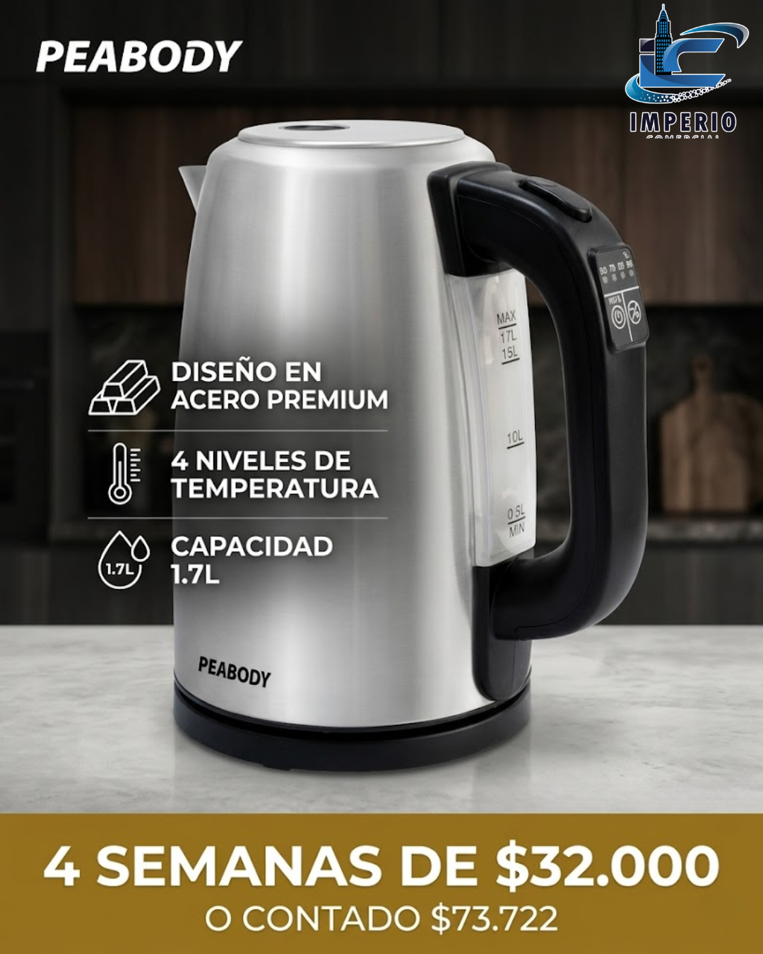 PAVA PEABODY PE-DK1850 ACERO