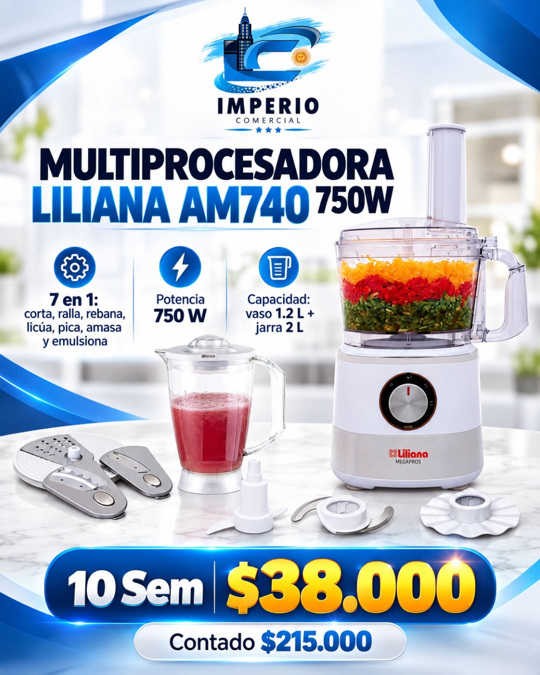 Multiprocesadora Liliana 750W