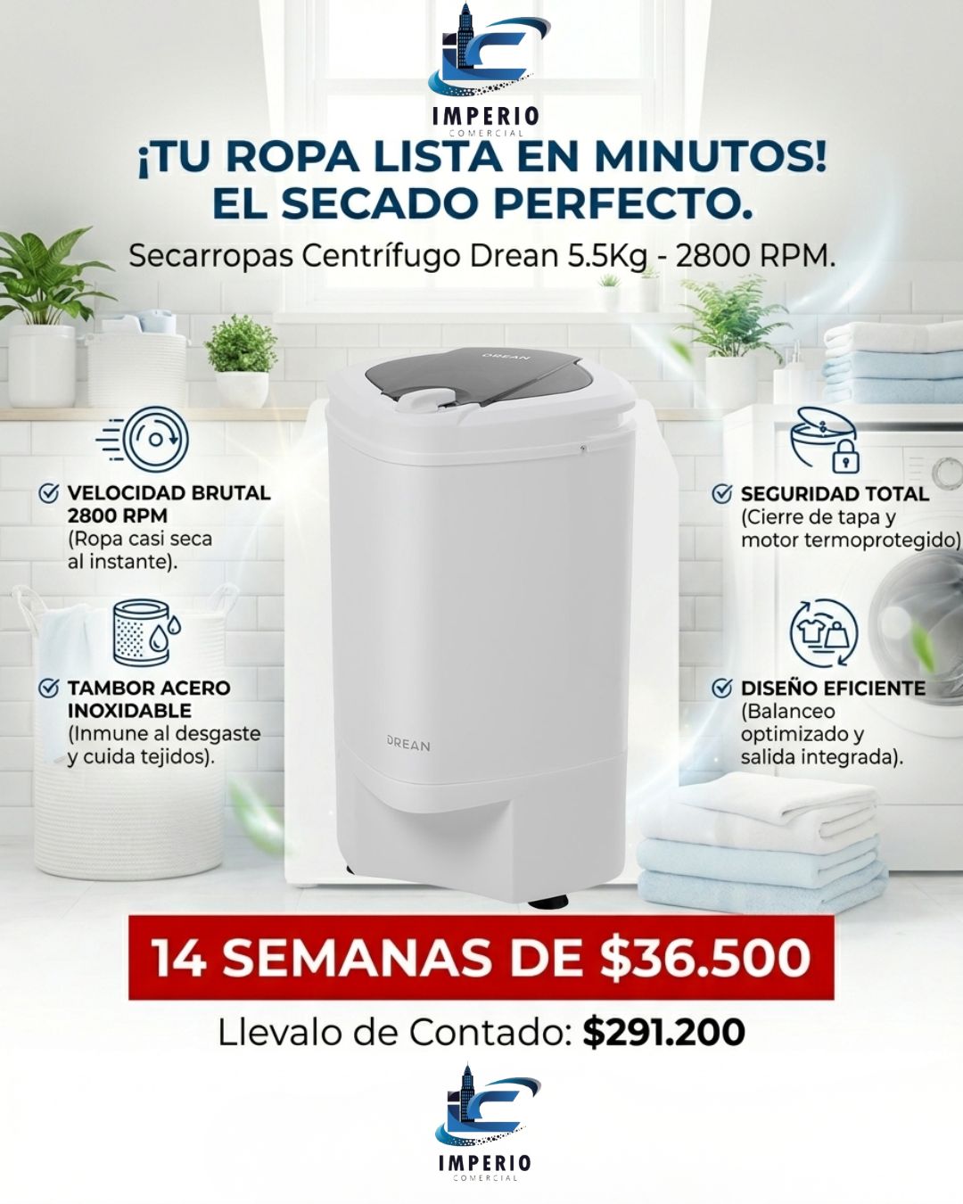 Secarropas Drean 5.5KG
