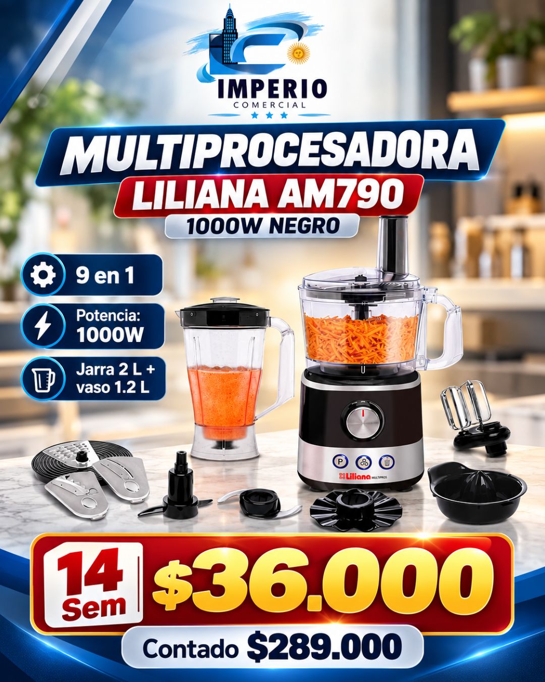 Multriprocesadora Liliana 1000W