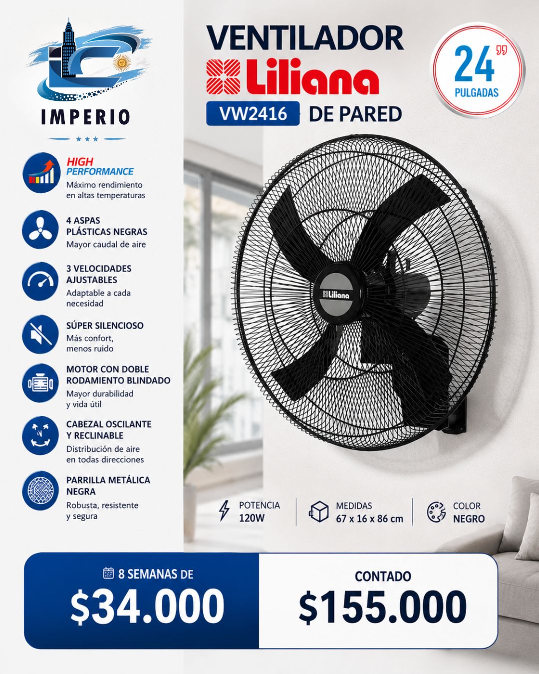 De Pared Liliana 24"