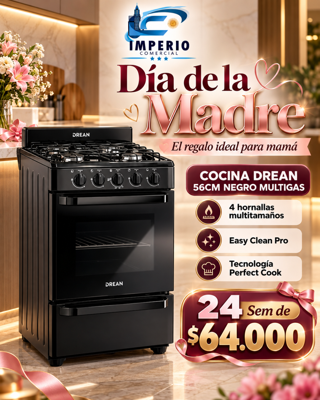 Cocina Drean Negra