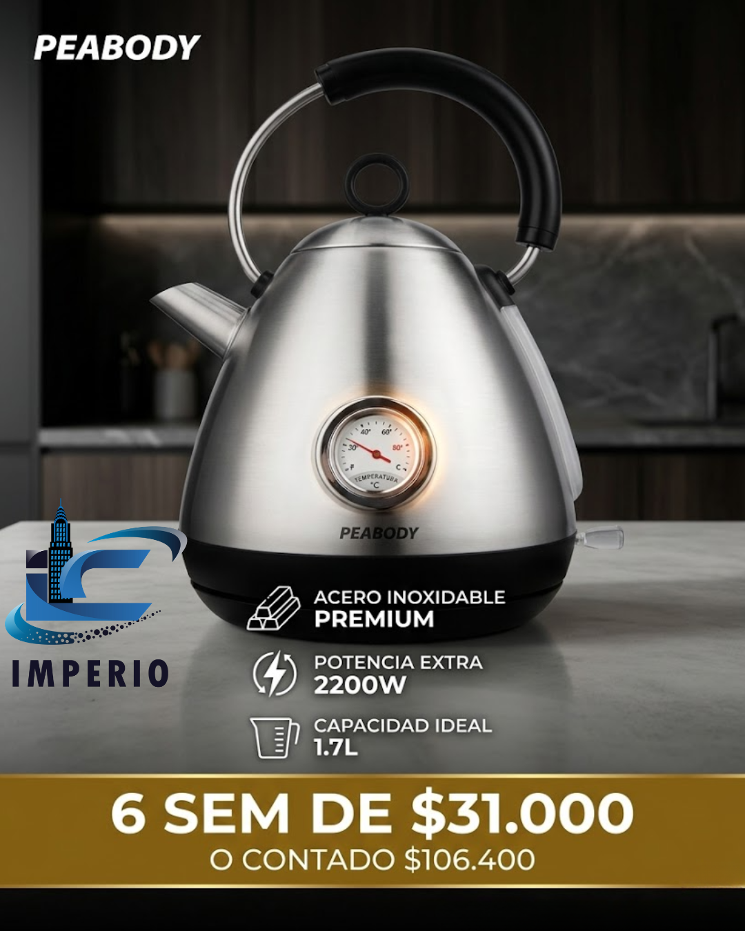 PAVA PEABODY PE-KV8215 ACERO