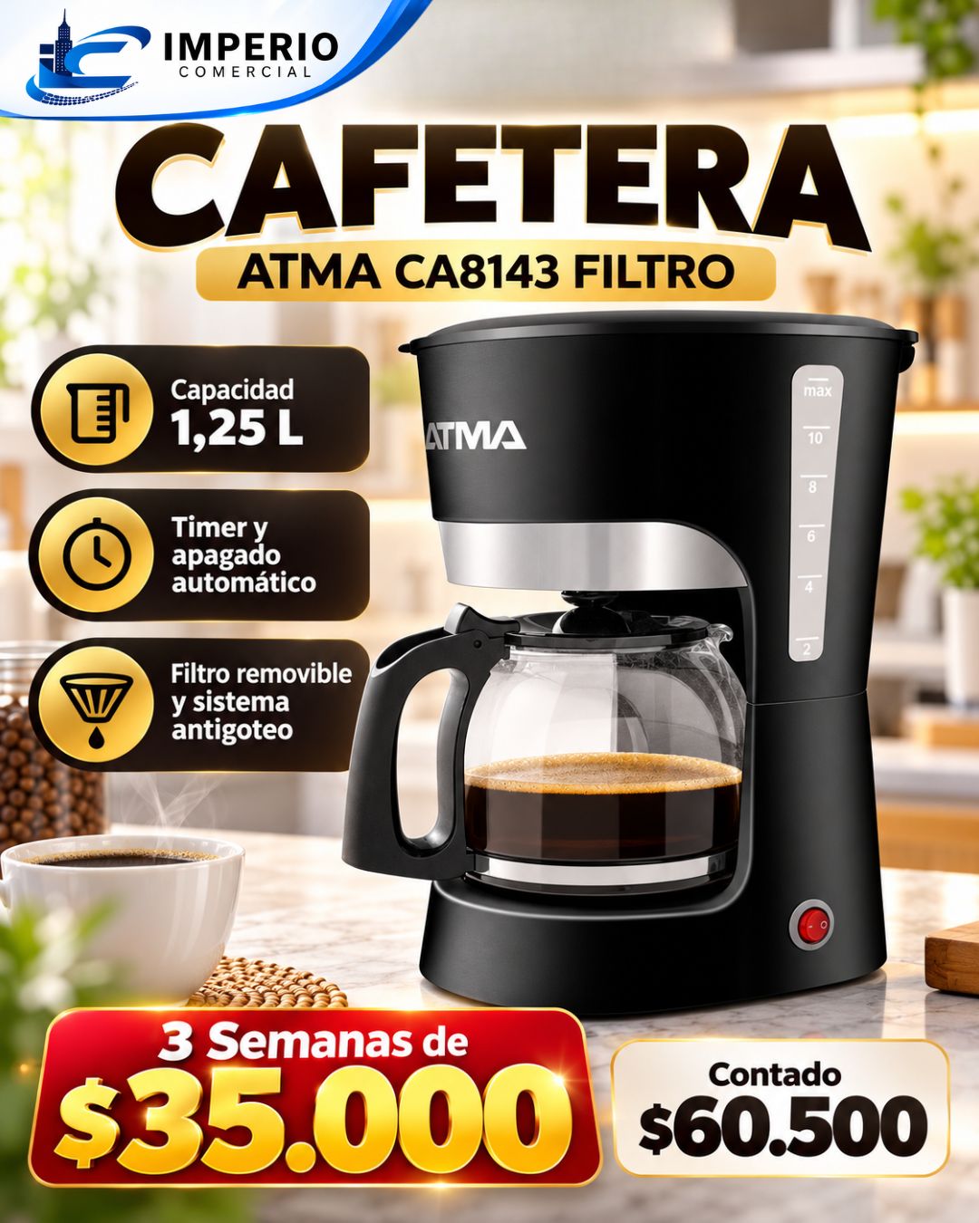 Cafetera Atma