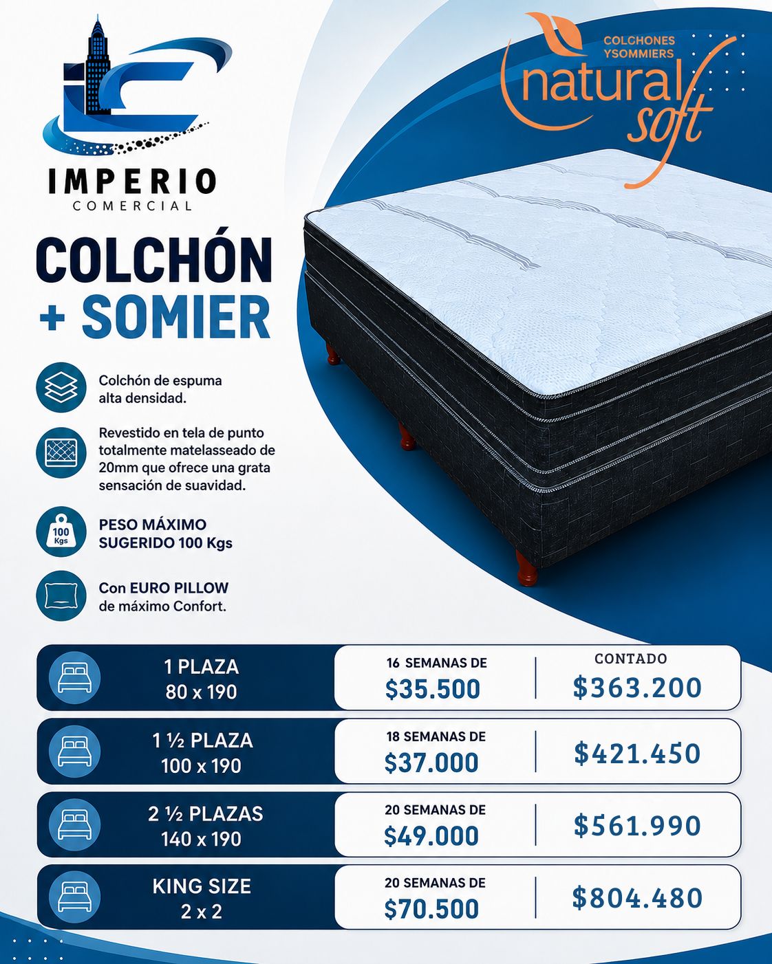Base y Colchon