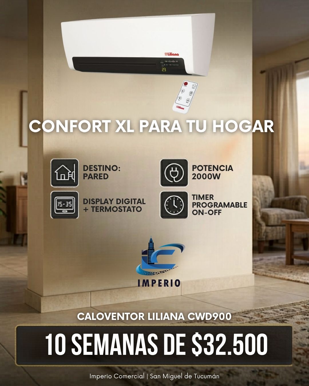 Caloventor Liliana 2000w