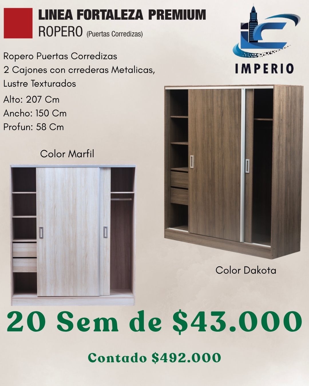 Ropero Puertas Corredizas