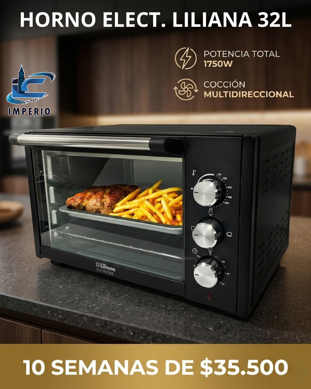 HORNO ELECTRICO LILIANA AO320 32L