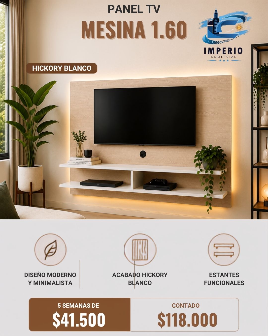 Panel Tv Mesina 160