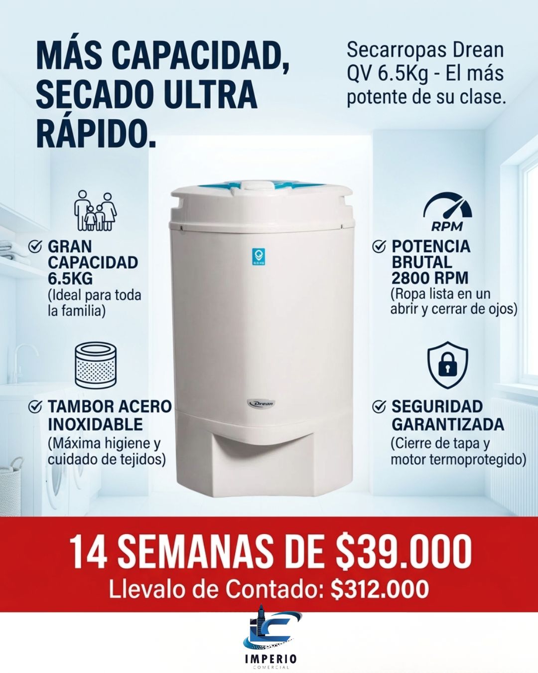 Secarropas Drean QV 6.5