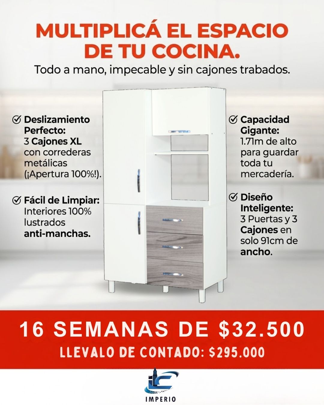 Kit Cocina 3 Puertas